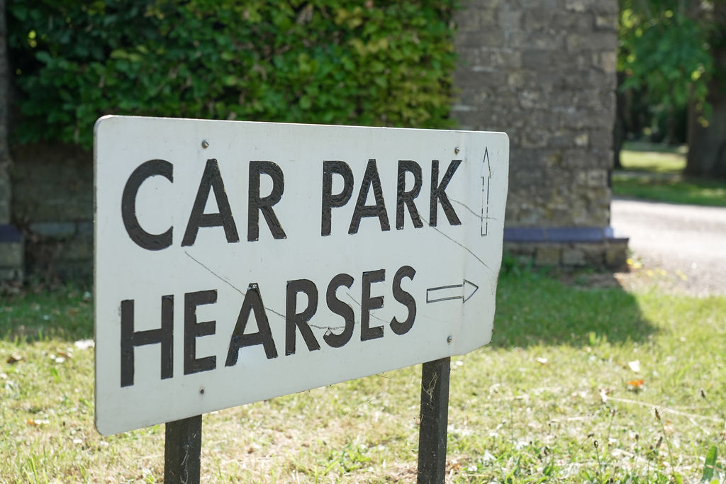 Car Park Sign for Hearses